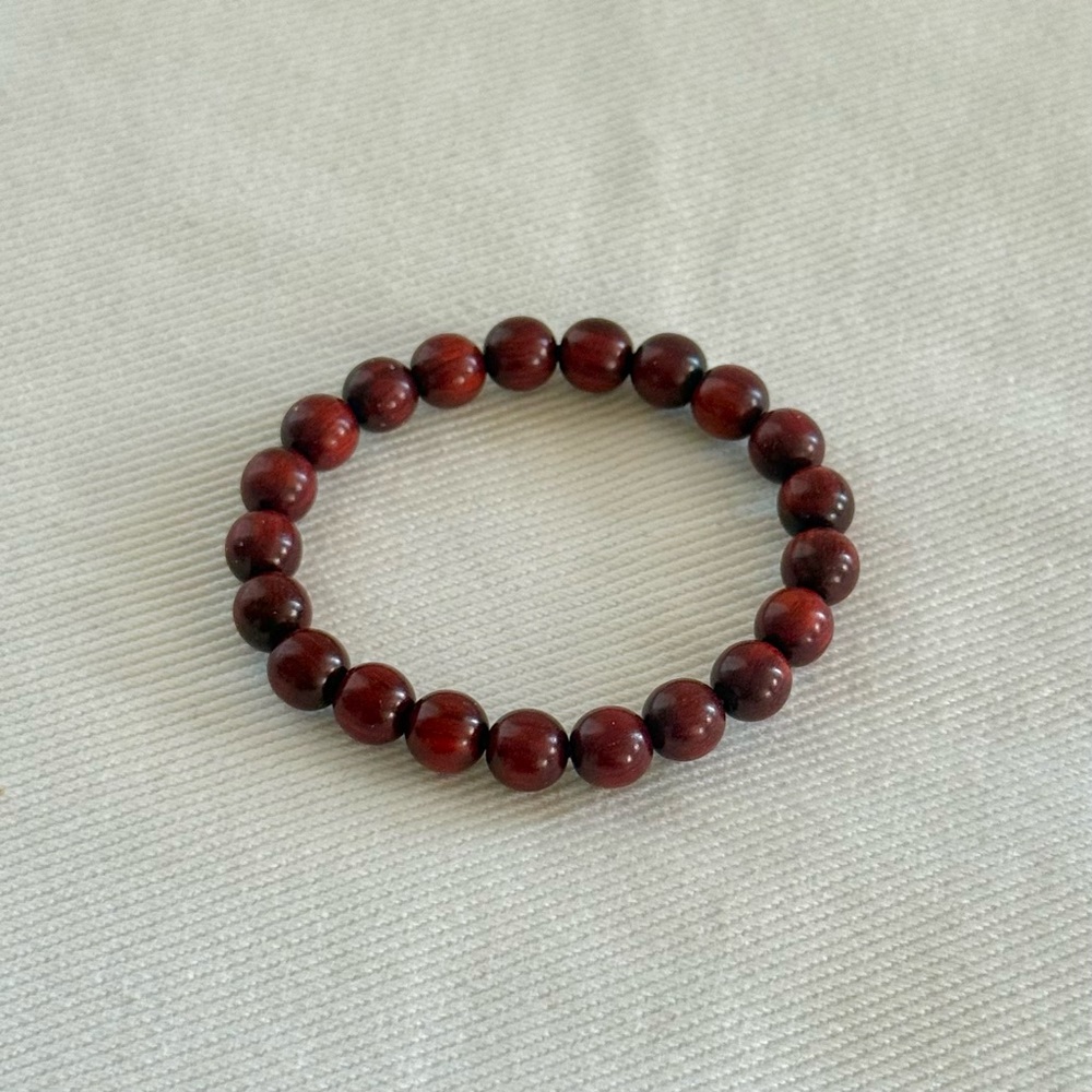Zambian Rosewood Beaded Bracelet